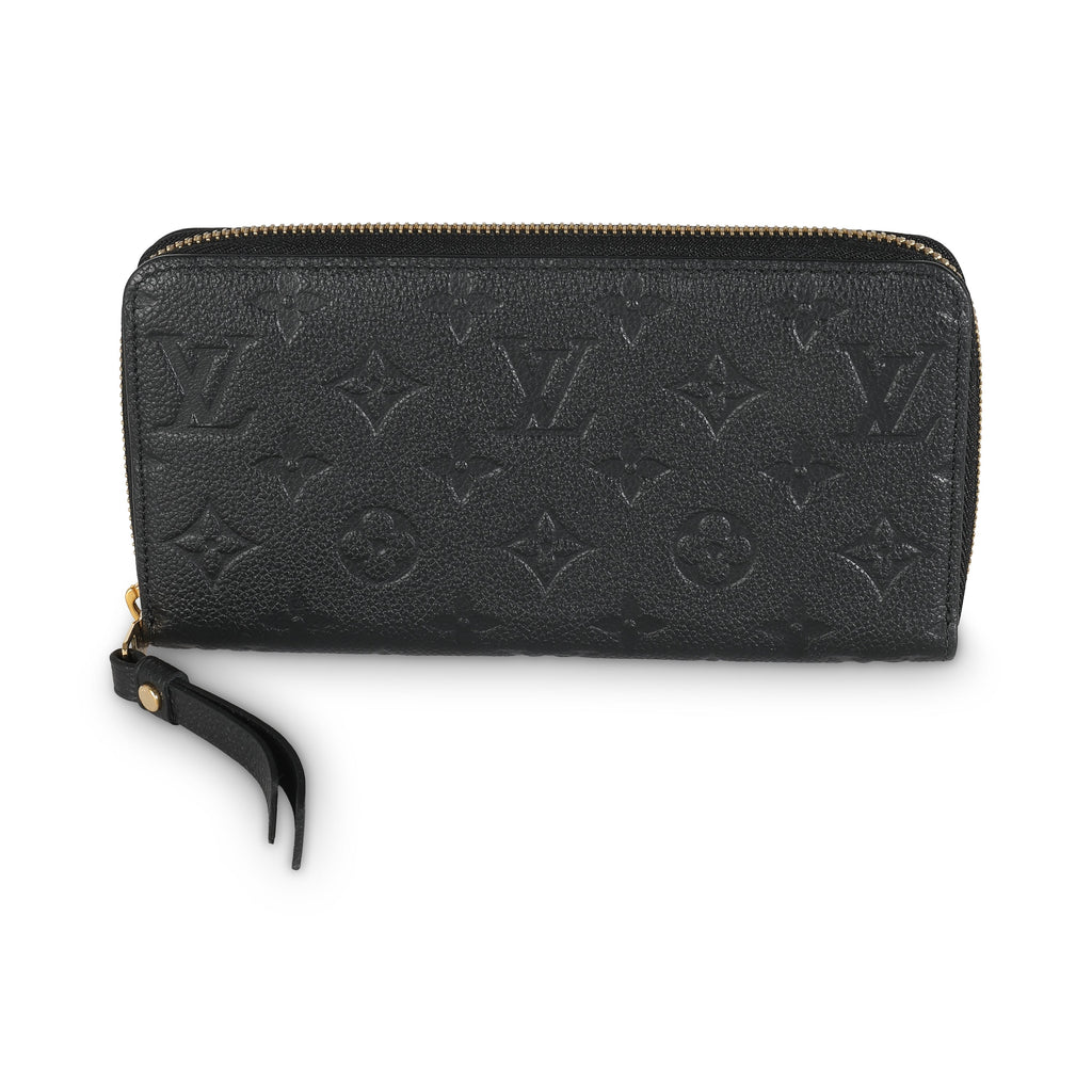 Louis Vuitton Black Monogram Empreinte Zippy Wallet