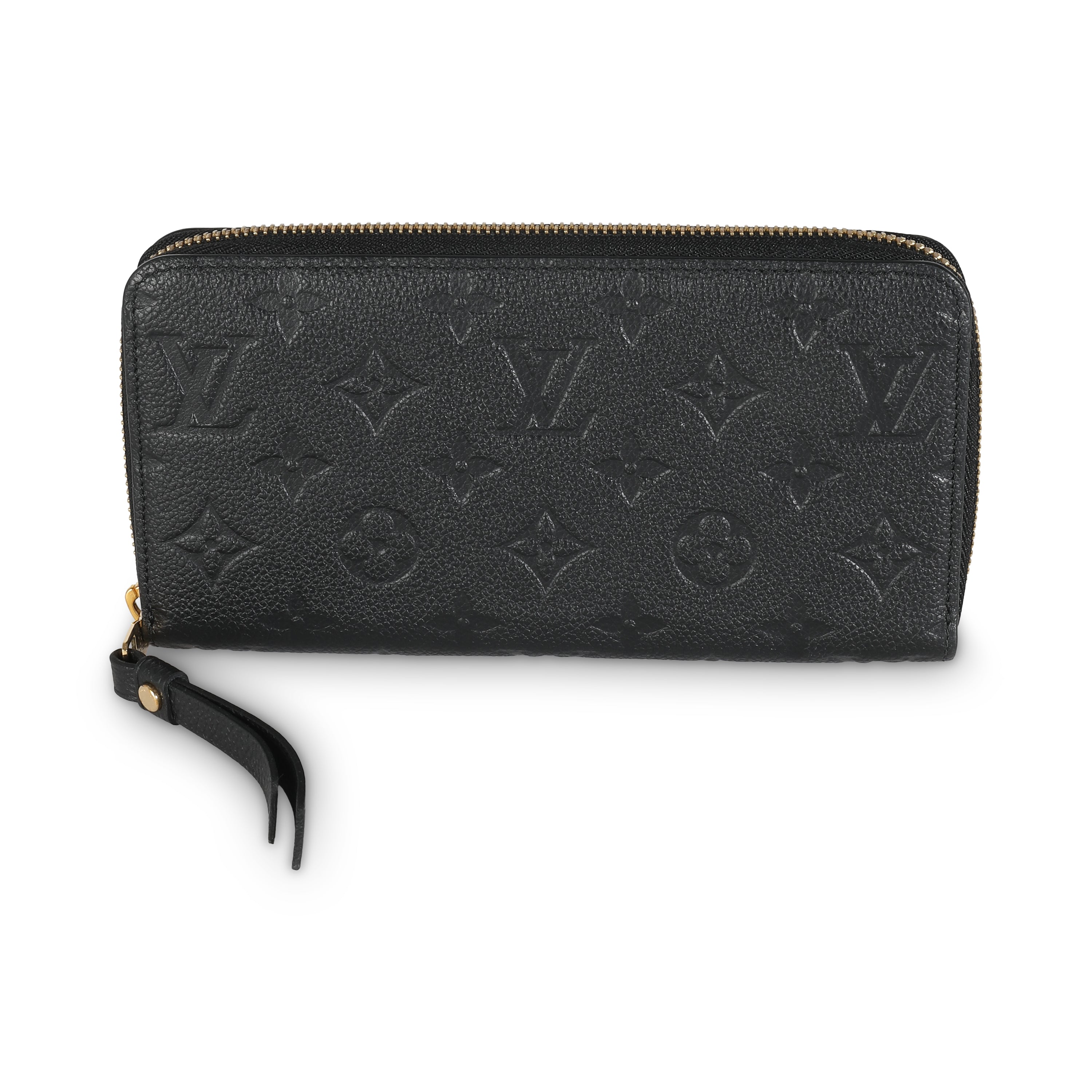 Louis Vuitton Black Monogram Empreinte Zippy Wallet