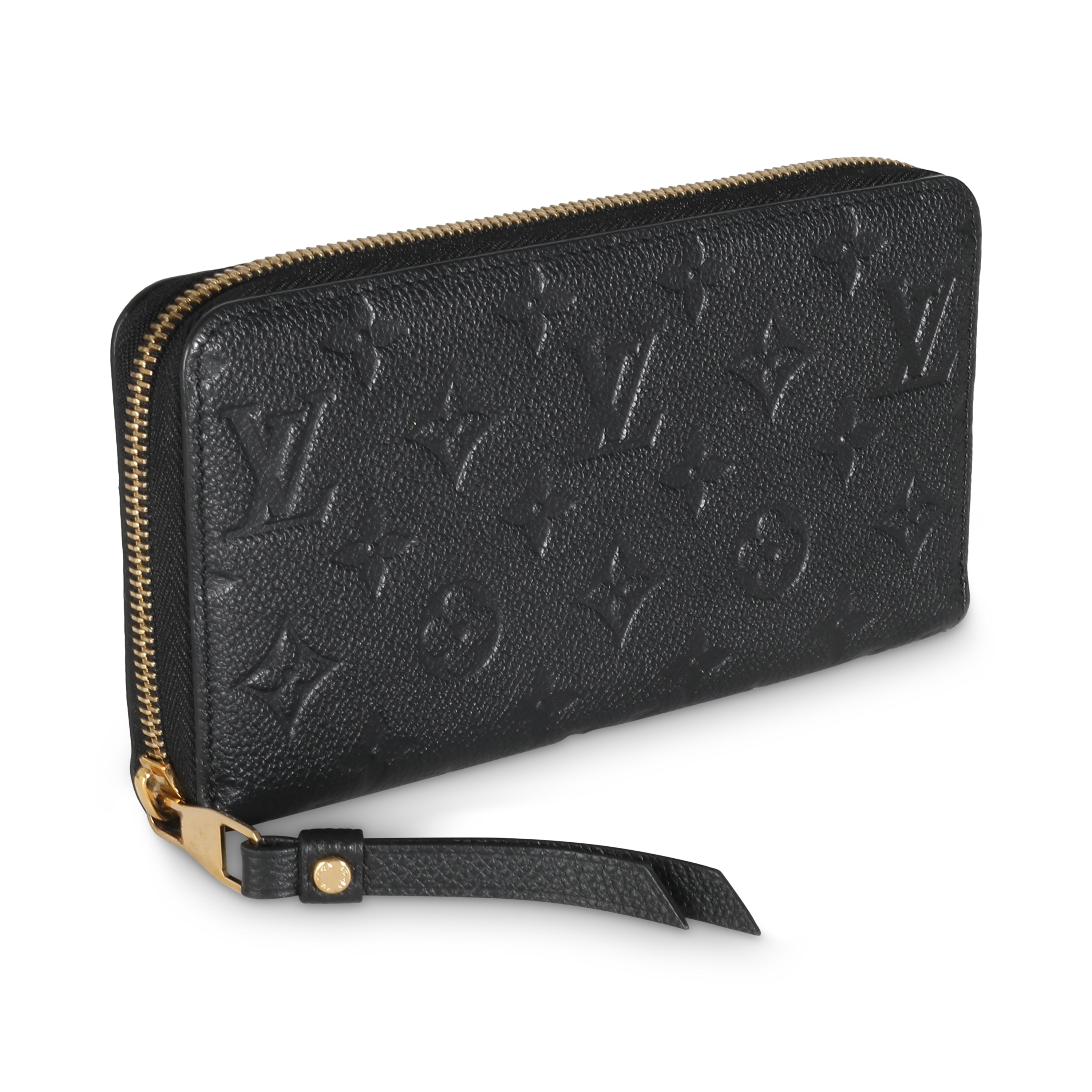 Louis Vuitton Black Monogram Empreinte Zippy Wallet
