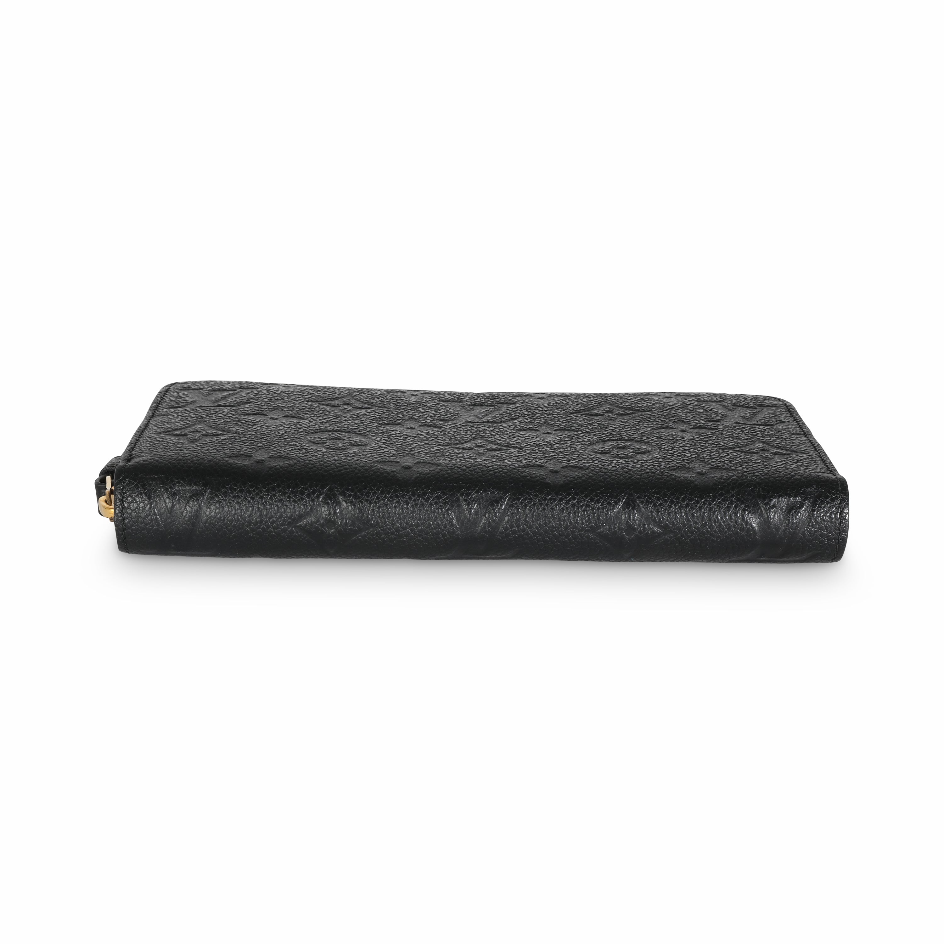 Louis Vuitton Black Monogram Empreinte Zippy Wallet