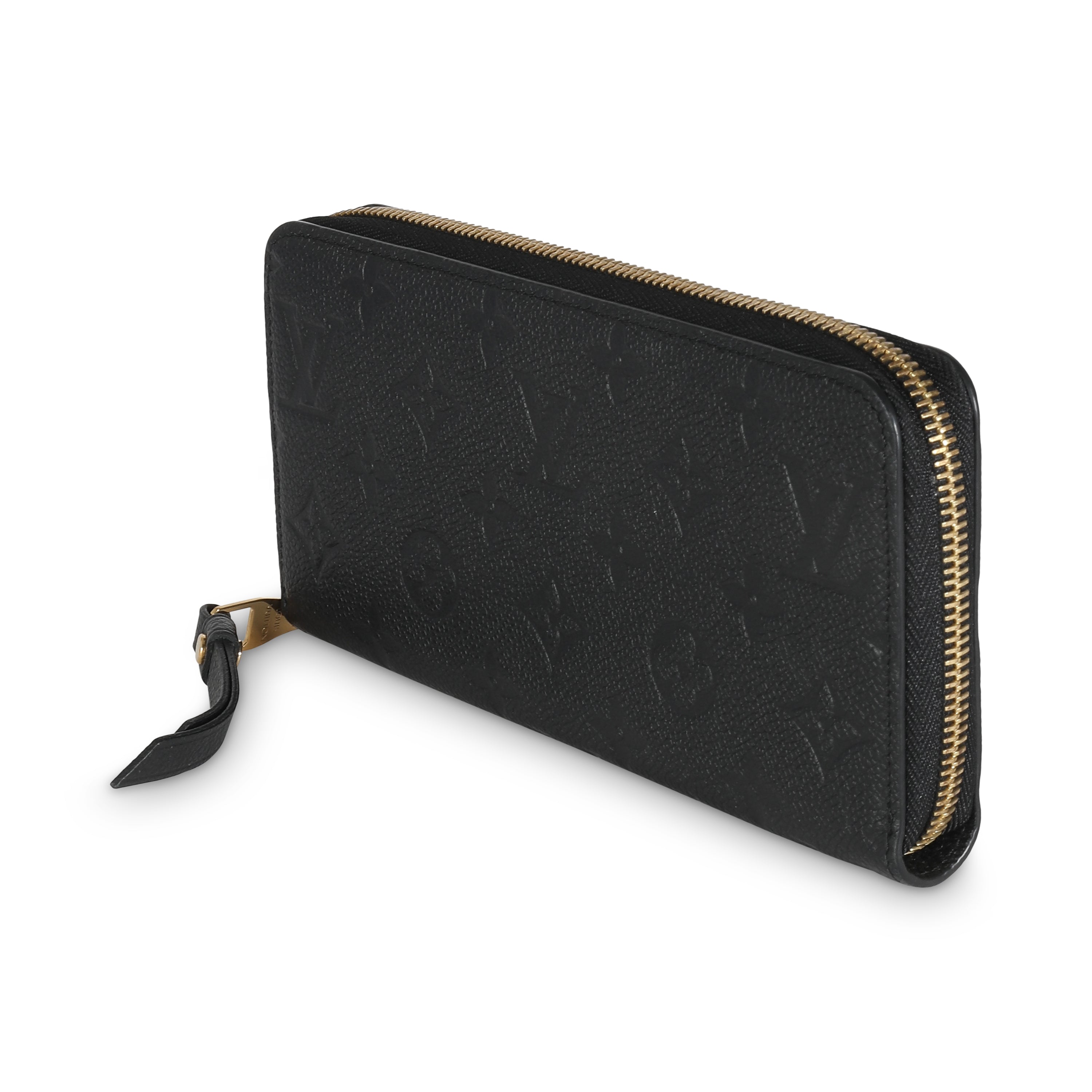 Louis Vuitton Black Monogram Empreinte Zippy Wallet