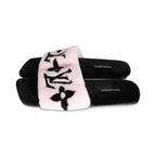 Louis Vuitton Black Pink Mink Fay Flat Mule 39