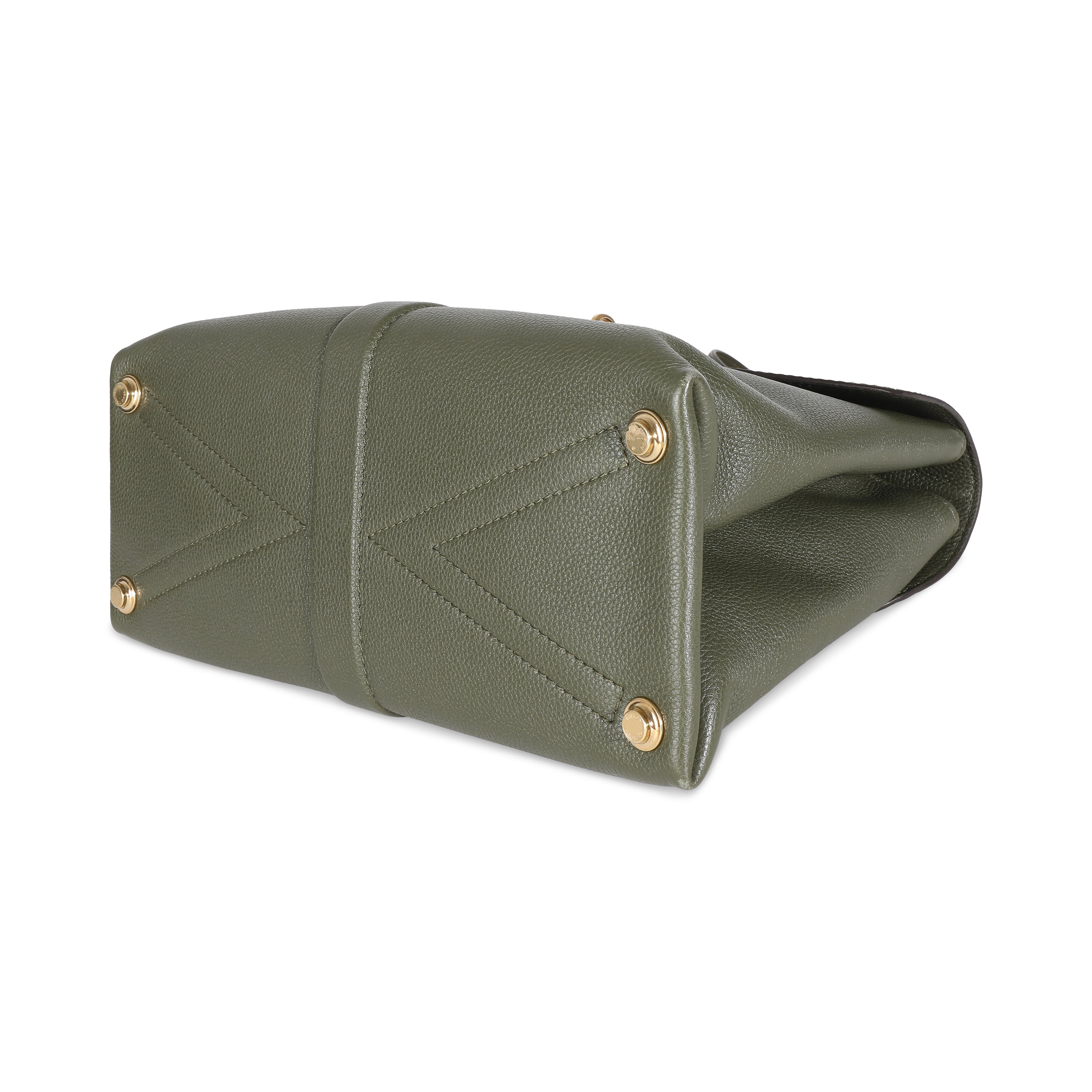 Louis Vuitton Khaki Grained Smooth Calfskin Rose Des Vents MM
