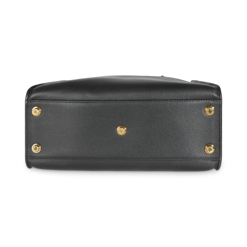 Louis Vuitton Black Calfskin Tufted Monogram On My Side