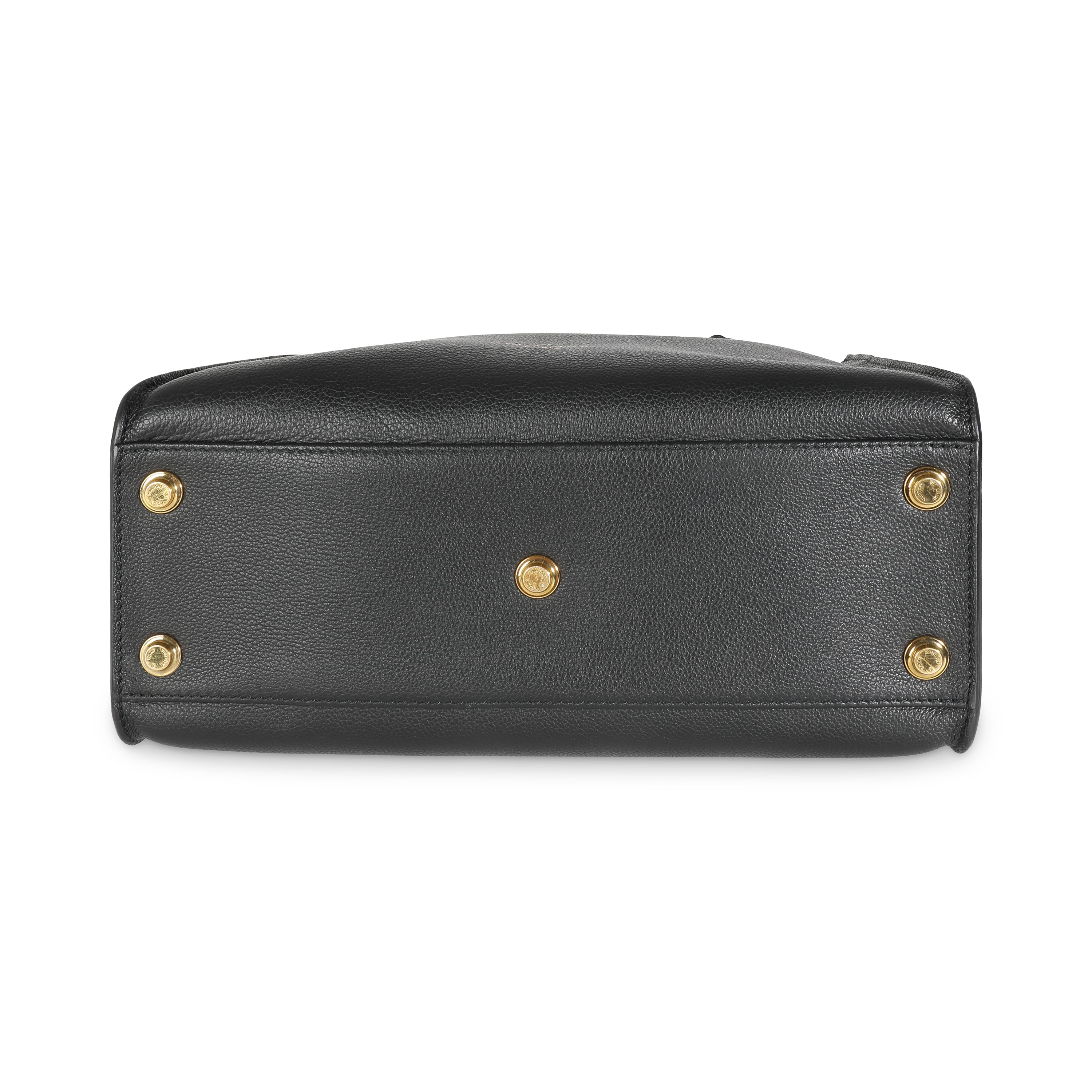 Louis Vuitton Black Calfskin Tufted Monogram On My Side