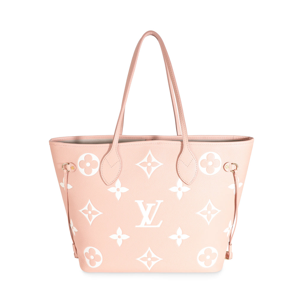 Louis Vuitton Trianon Pink Cream Empreinte Monogram Giant Neverfull MM