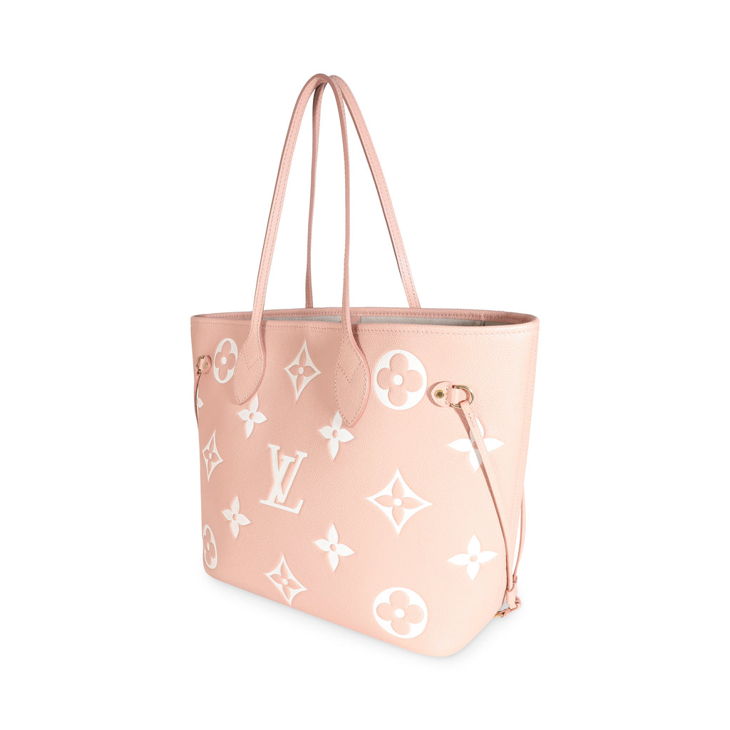 Louis Vuitton Trianon Pink Cream Empreinte Monogram Giant Neverfull MM