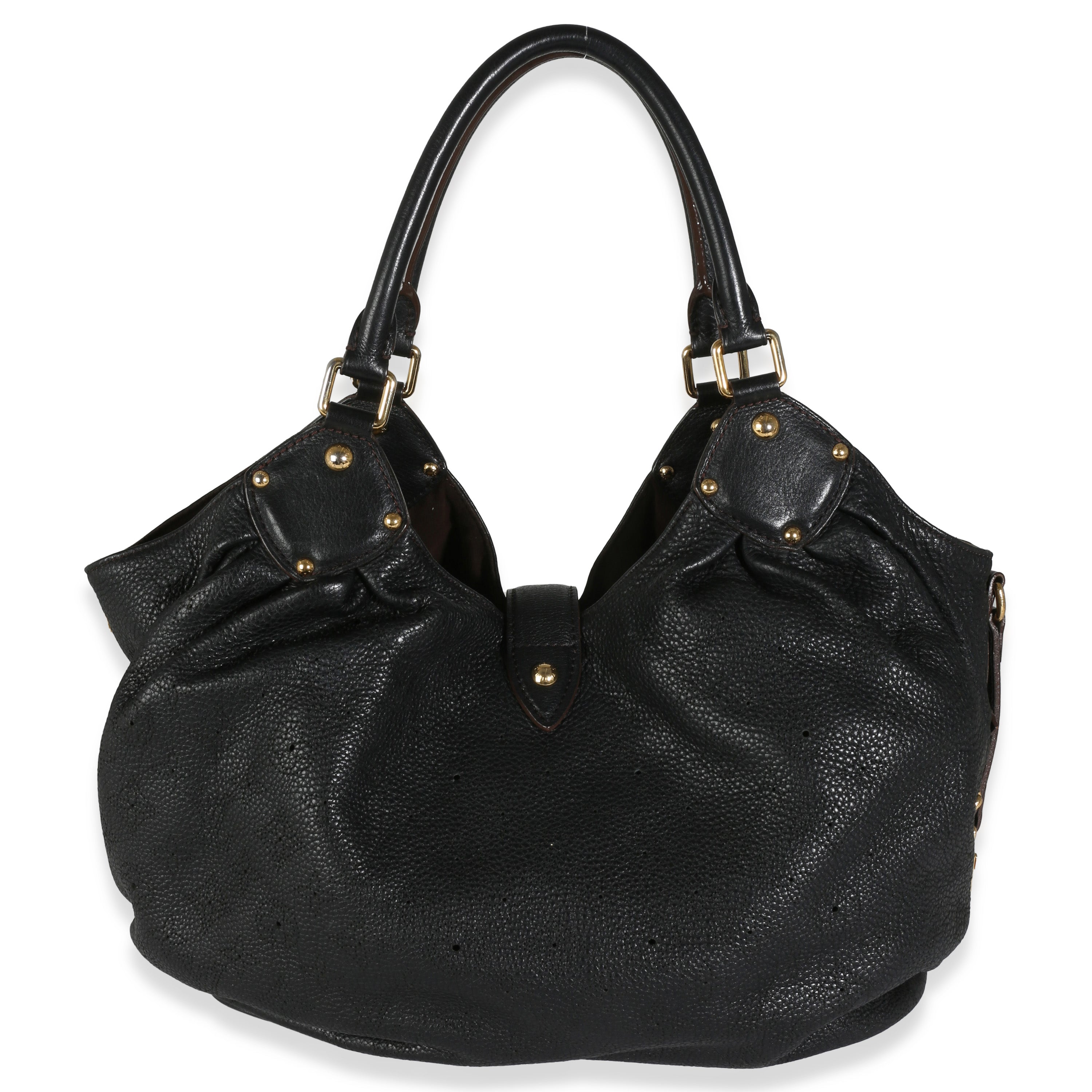 Louis Vuitton Black Mahina XL Hobo