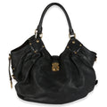Louis Vuitton Black Mahina XL Hobo