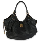 Louis Vuitton Black Mahina XL Hobo