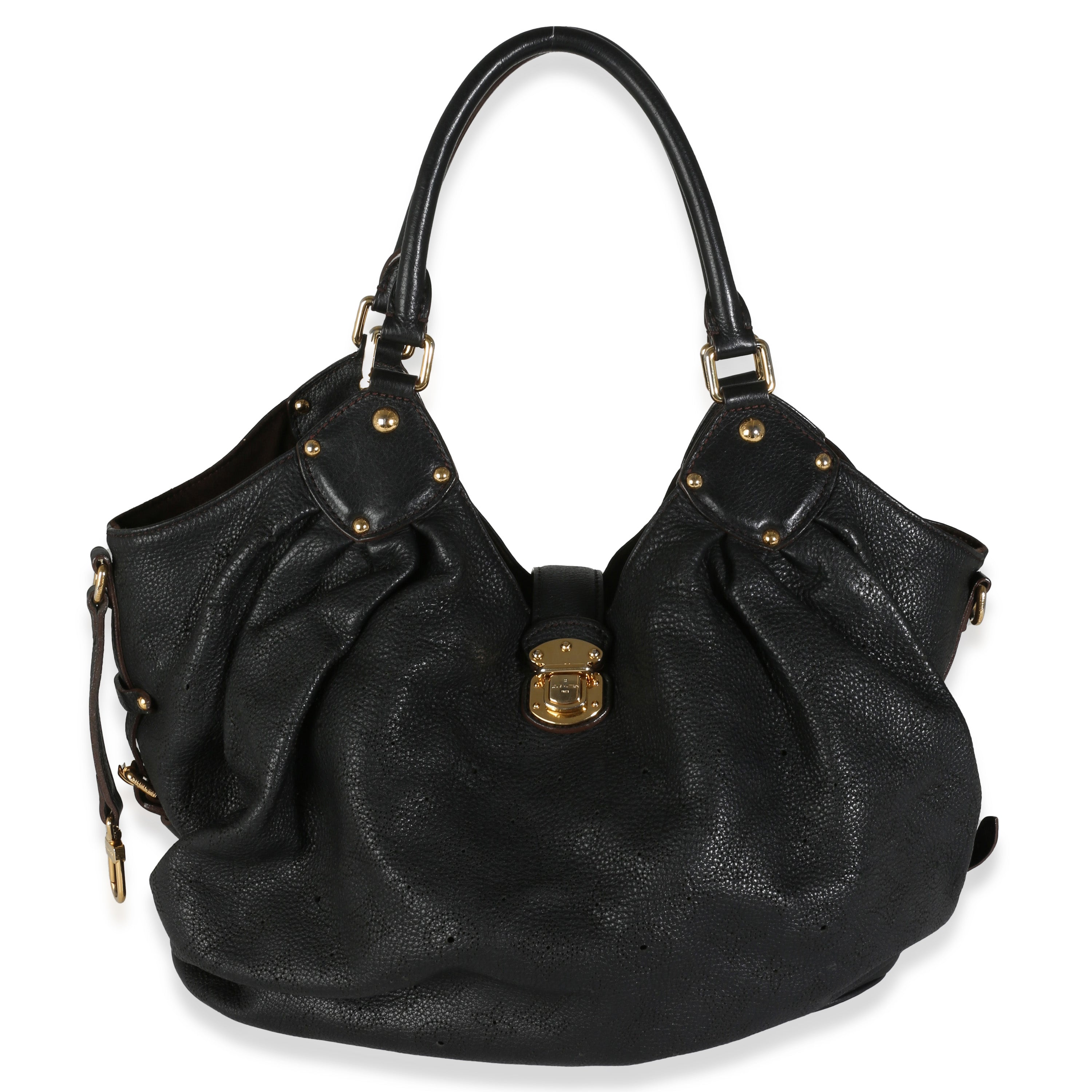 Louis Vuitton Black Mahina XL Hobo