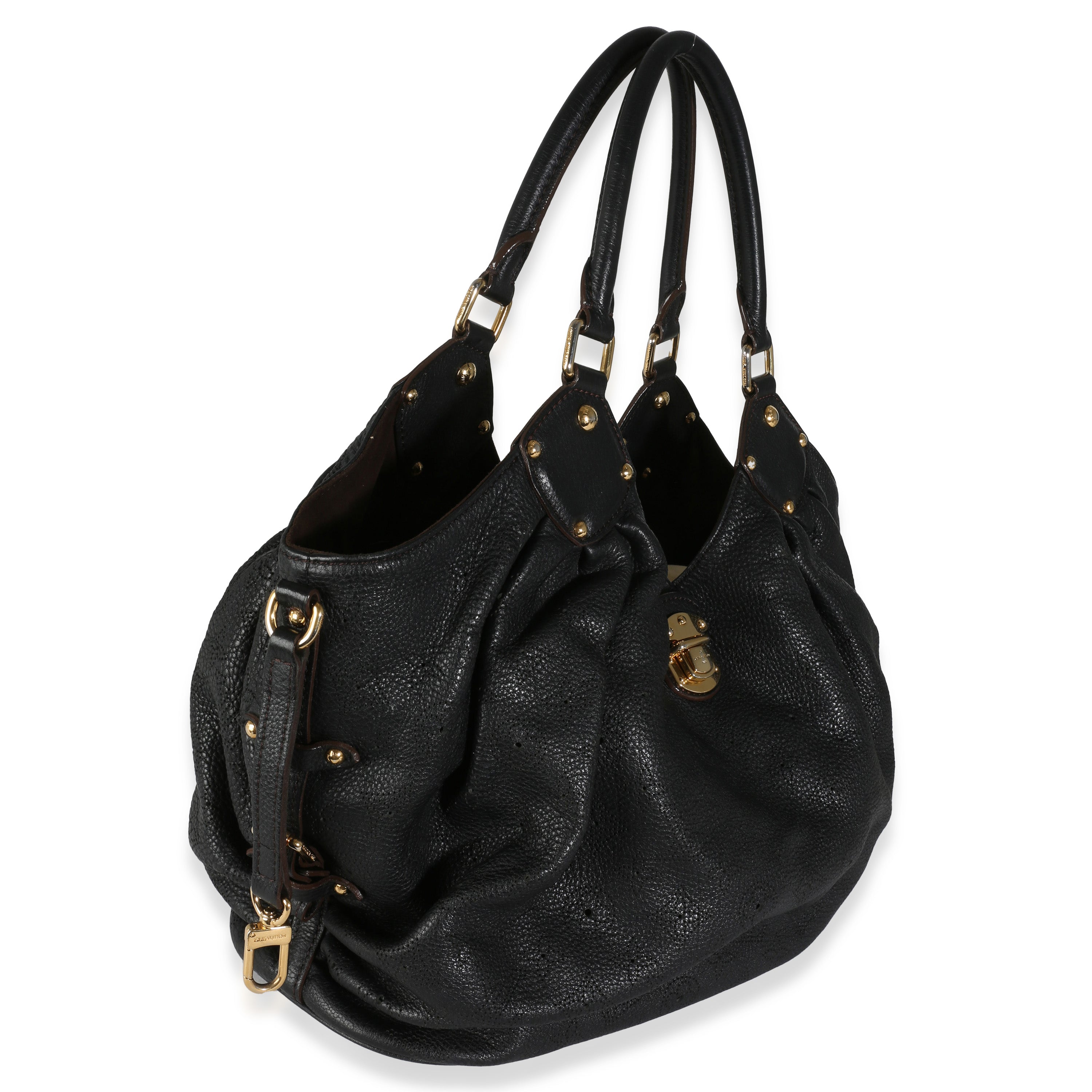 Louis Vuitton Black Mahina XL Hobo