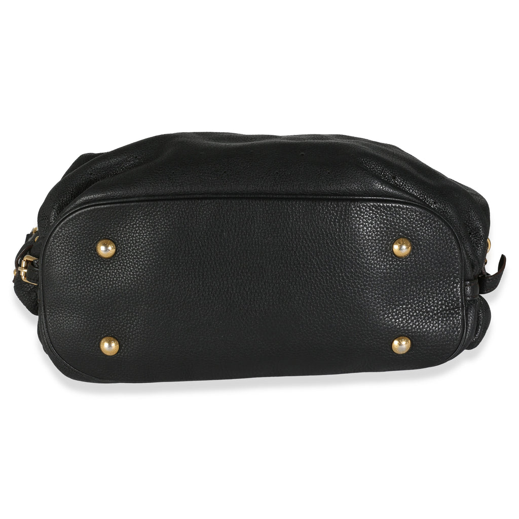 Louis Vuitton Black Mahina XL Hobo