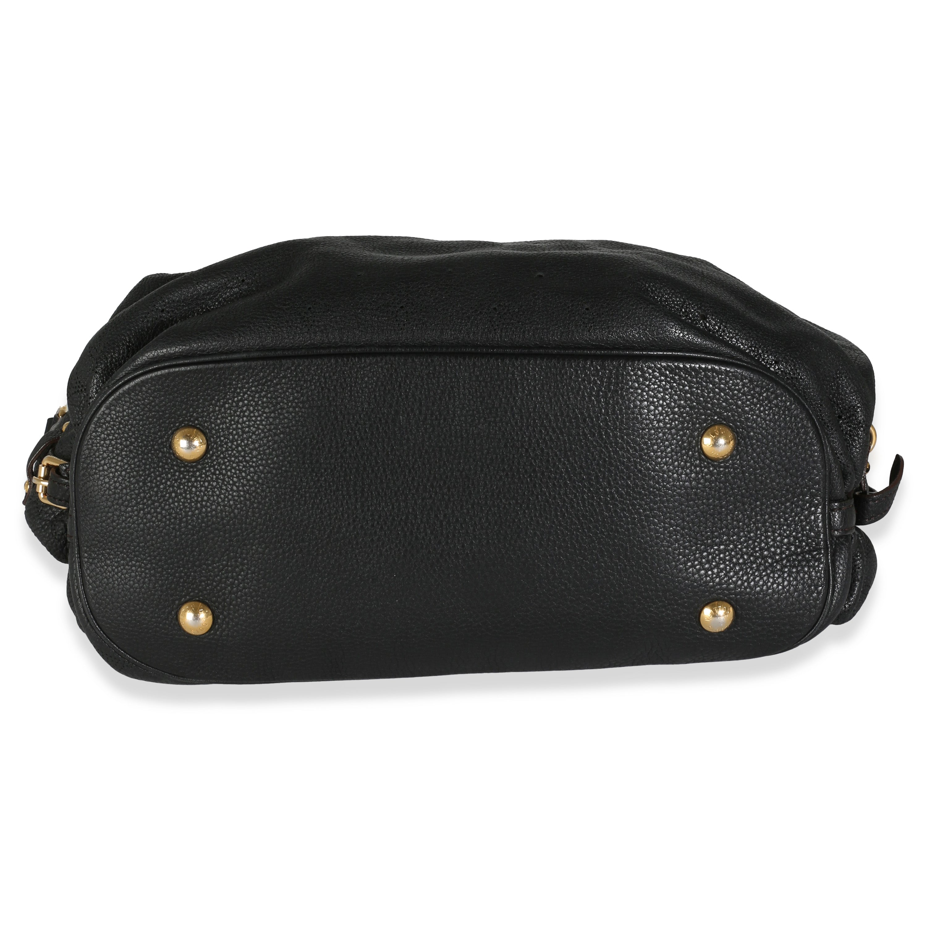 Louis Vuitton Black Mahina XL Hobo