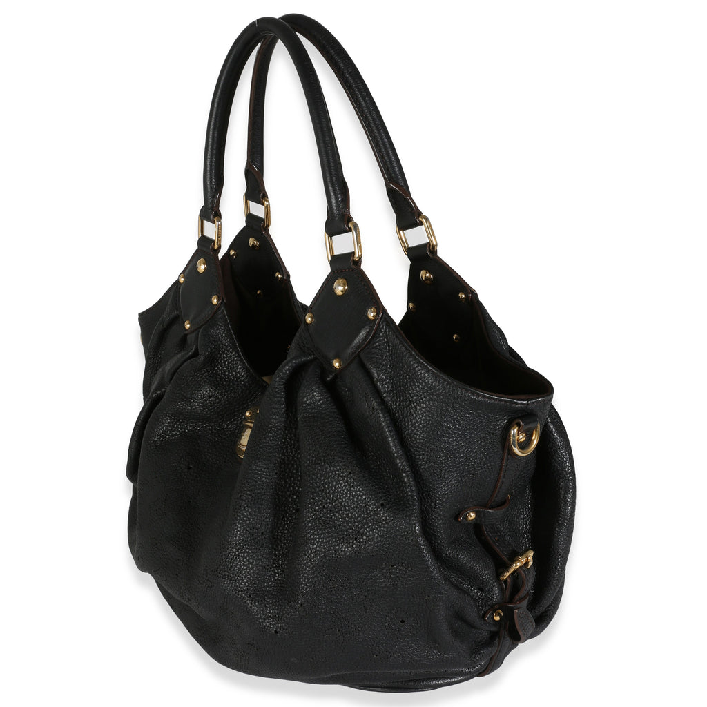 Louis Vuitton Black Mahina XL Hobo