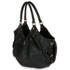 Louis Vuitton Black Mahina XL Hobo