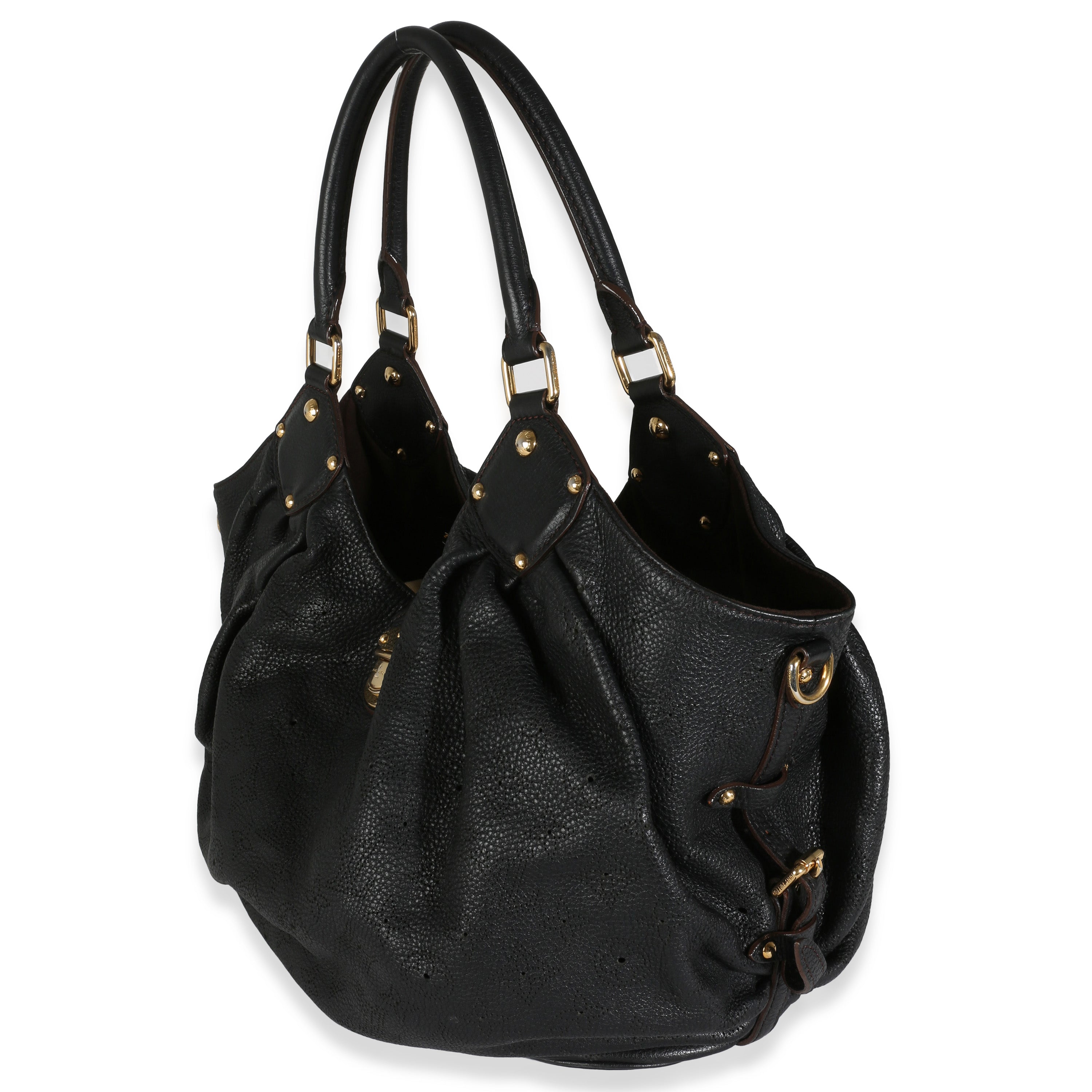 Louis Vuitton Black Mahina XL Hobo