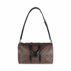 Louis Vuitton Monogram Macassar Keepall Bandouliere 45