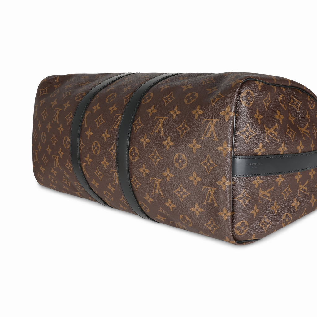Louis Vuitton Monogram Macassar Keepall Bandouliere 45