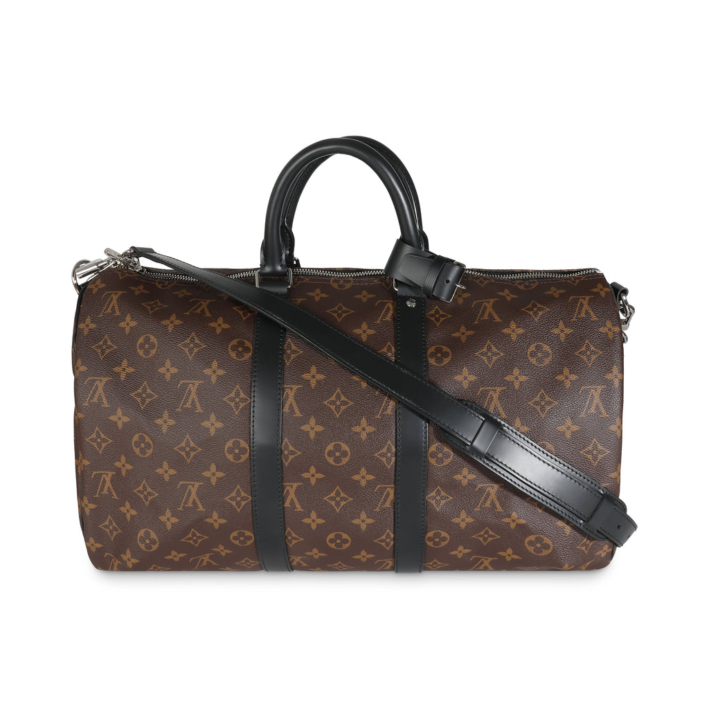 Louis Vuitton Monogram Macassar Keepall Bandouliere 45
