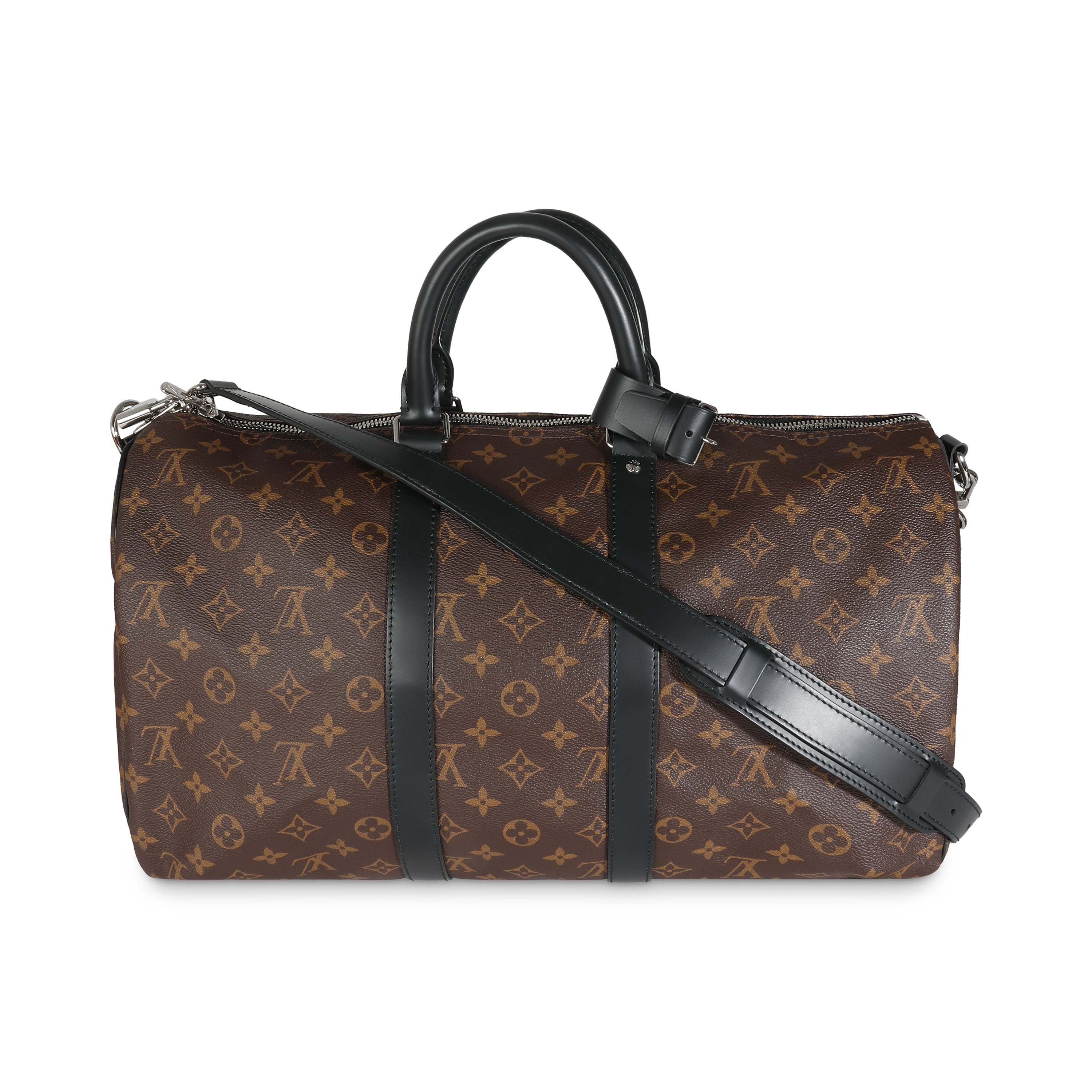 Louis Vuitton Monogram Macassar Keepall Bandouliere 45