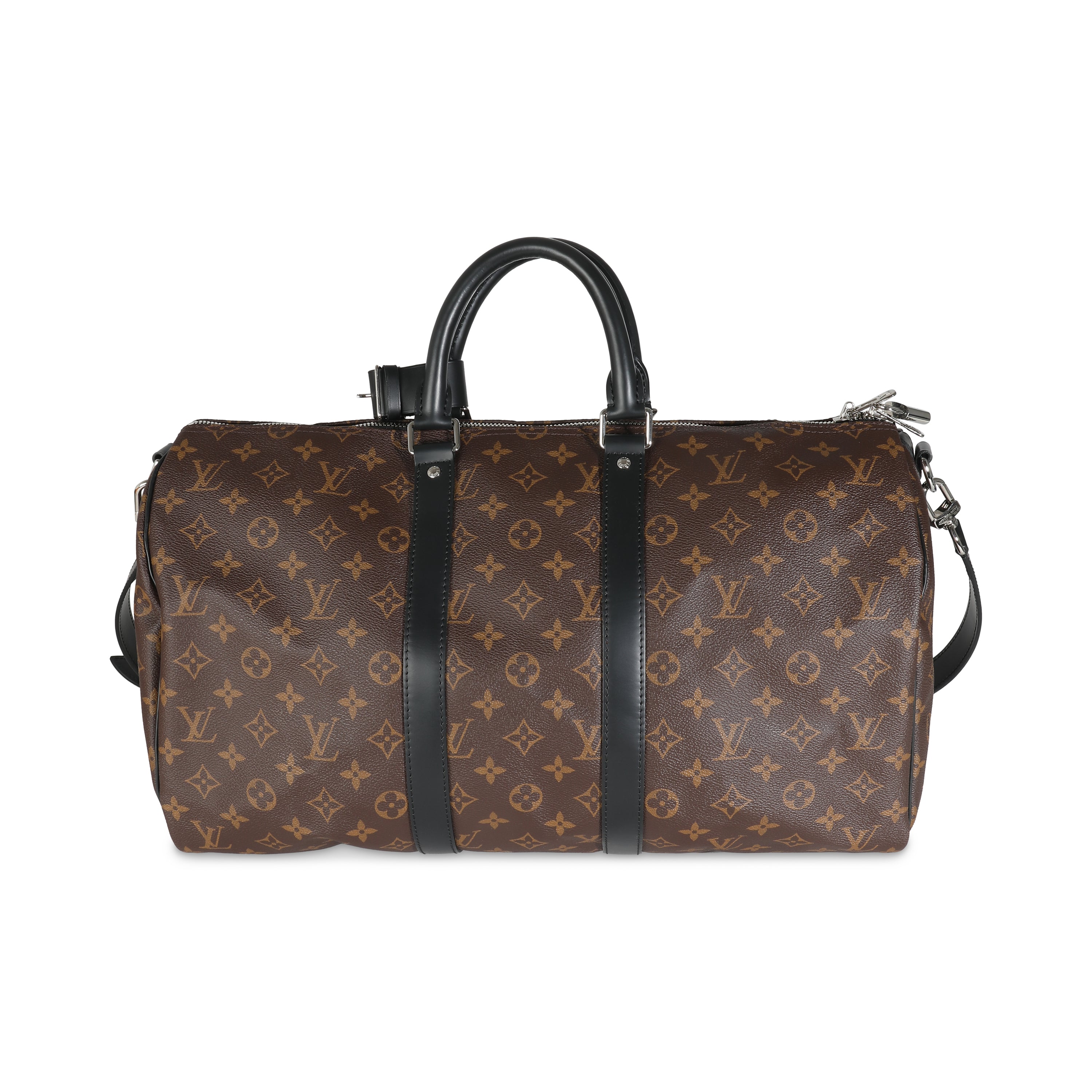 Louis Vuitton Monogram Macassar Keepall Bandouliere 45