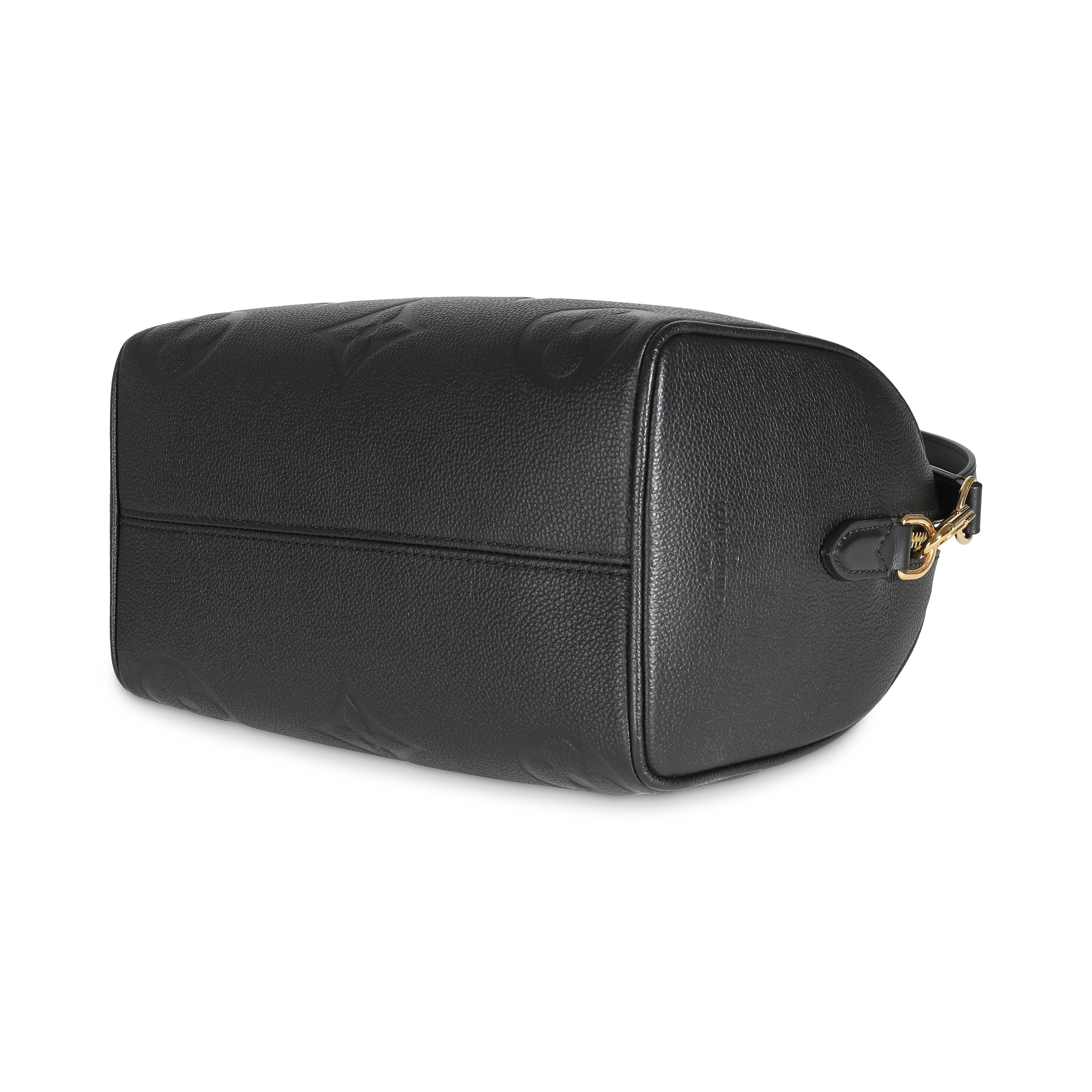 Louis Vuitton Black Empreinte Speedy Bandouliere 25