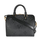 Louis Vuitton Black Empreinte Speedy Bandouliere 25