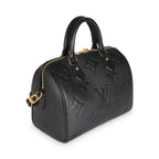 Louis Vuitton Black Empreinte Speedy Bandouliere 25