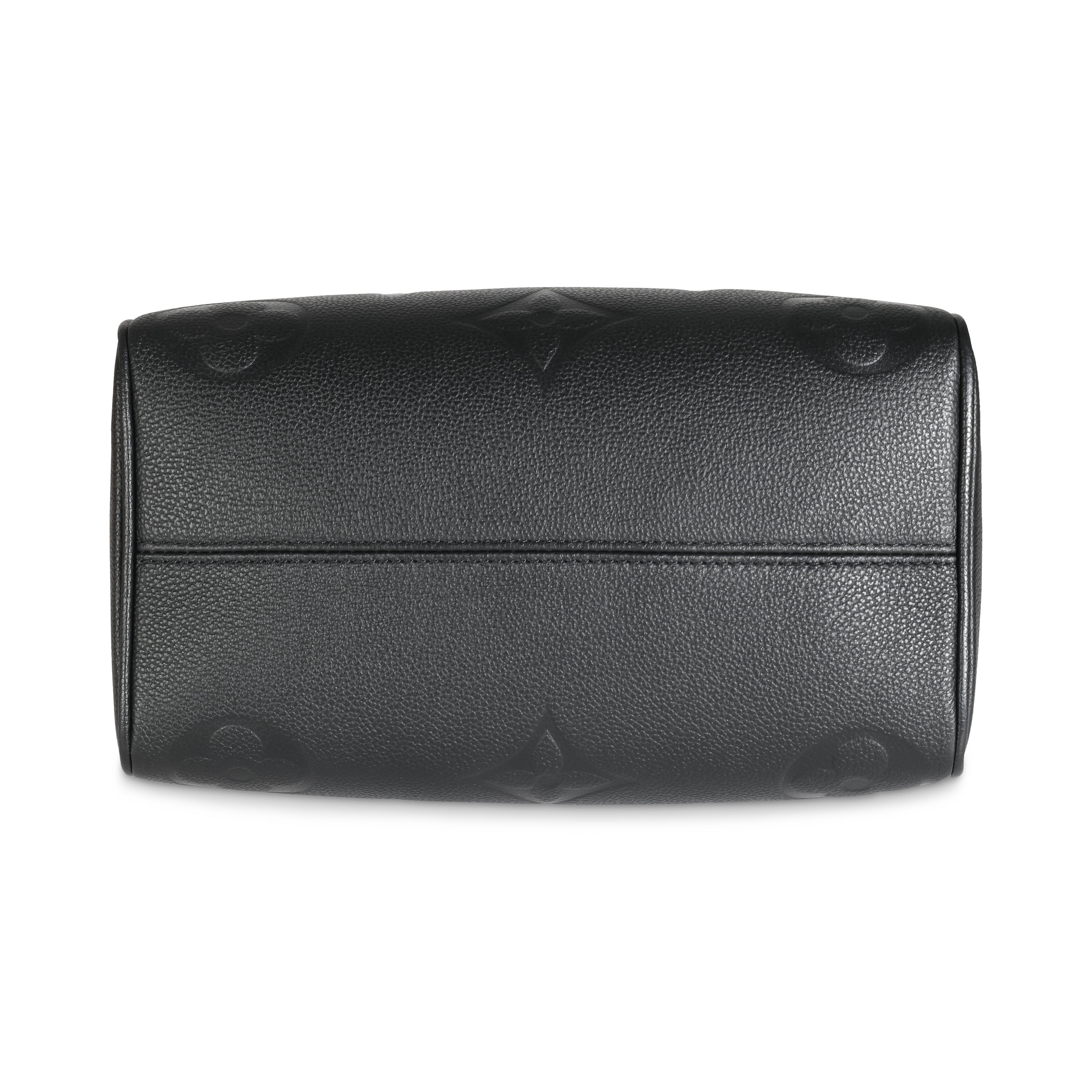 Louis Vuitton Black Empreinte Speedy Bandouliere 25