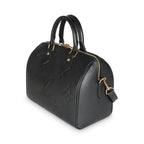 Louis Vuitton Black Empreinte Speedy Bandouliere 25