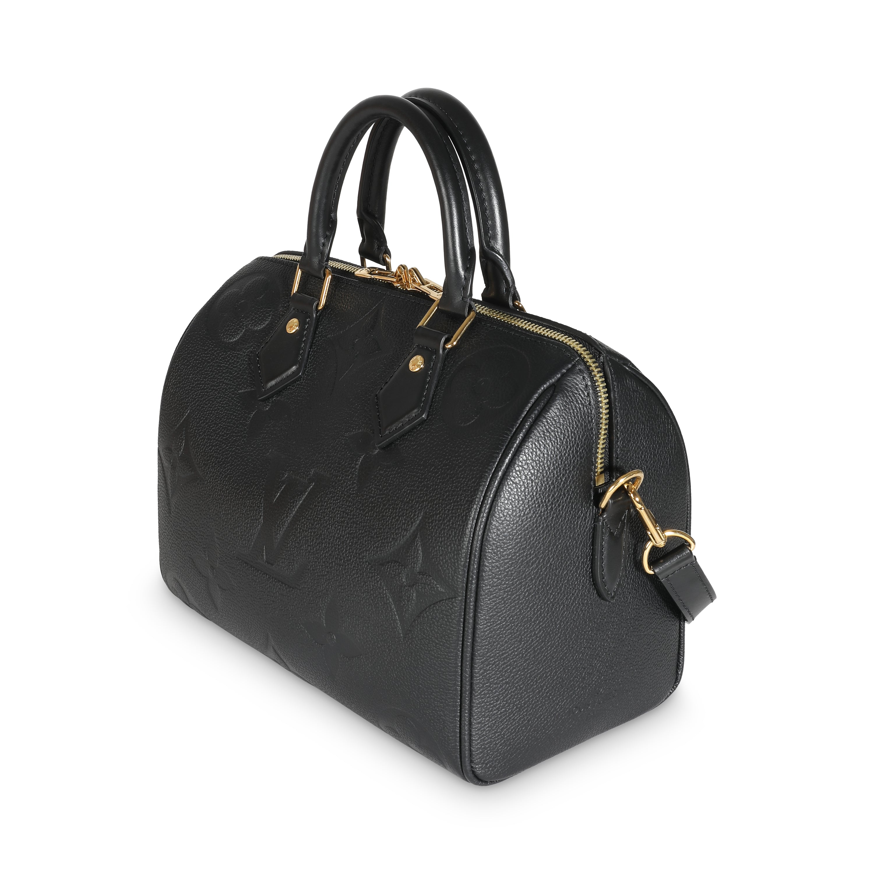 Louis Vuitton Black Empreinte Speedy Bandouliere 25
