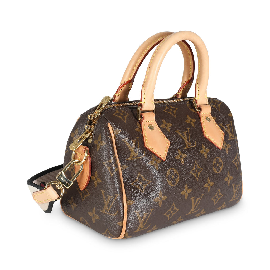 Louis Vuitton Black Monogram Canvas Speedy Bandouliere 20