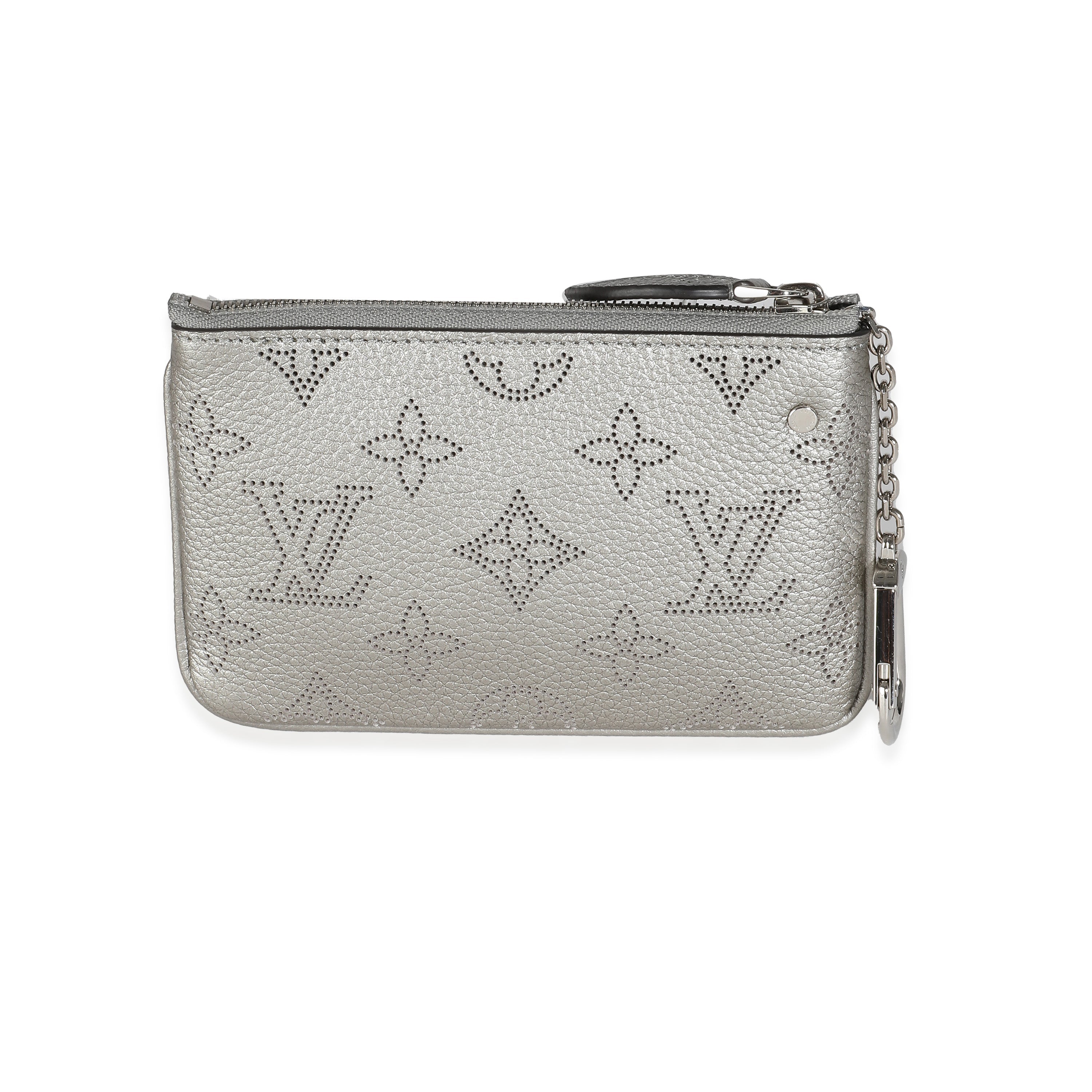 Louis Vuitton Silver Monogram Mahina Key Pouch