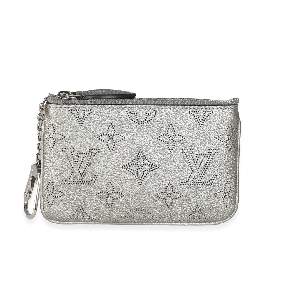 Louis Vuitton Silver Monogram Mahina Key Pouch