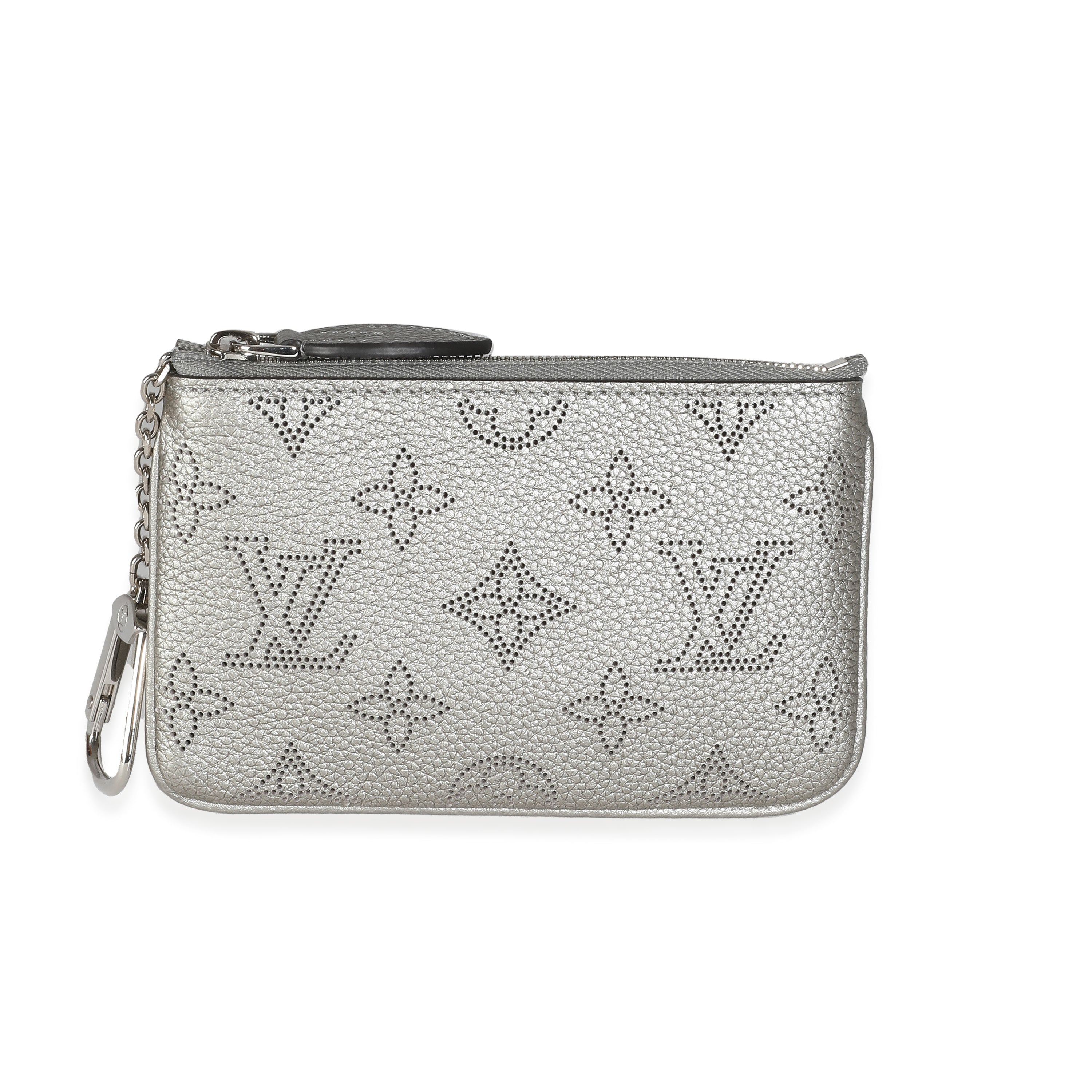 Louis Vuitton Silver Monogram Mahina Key Pouch