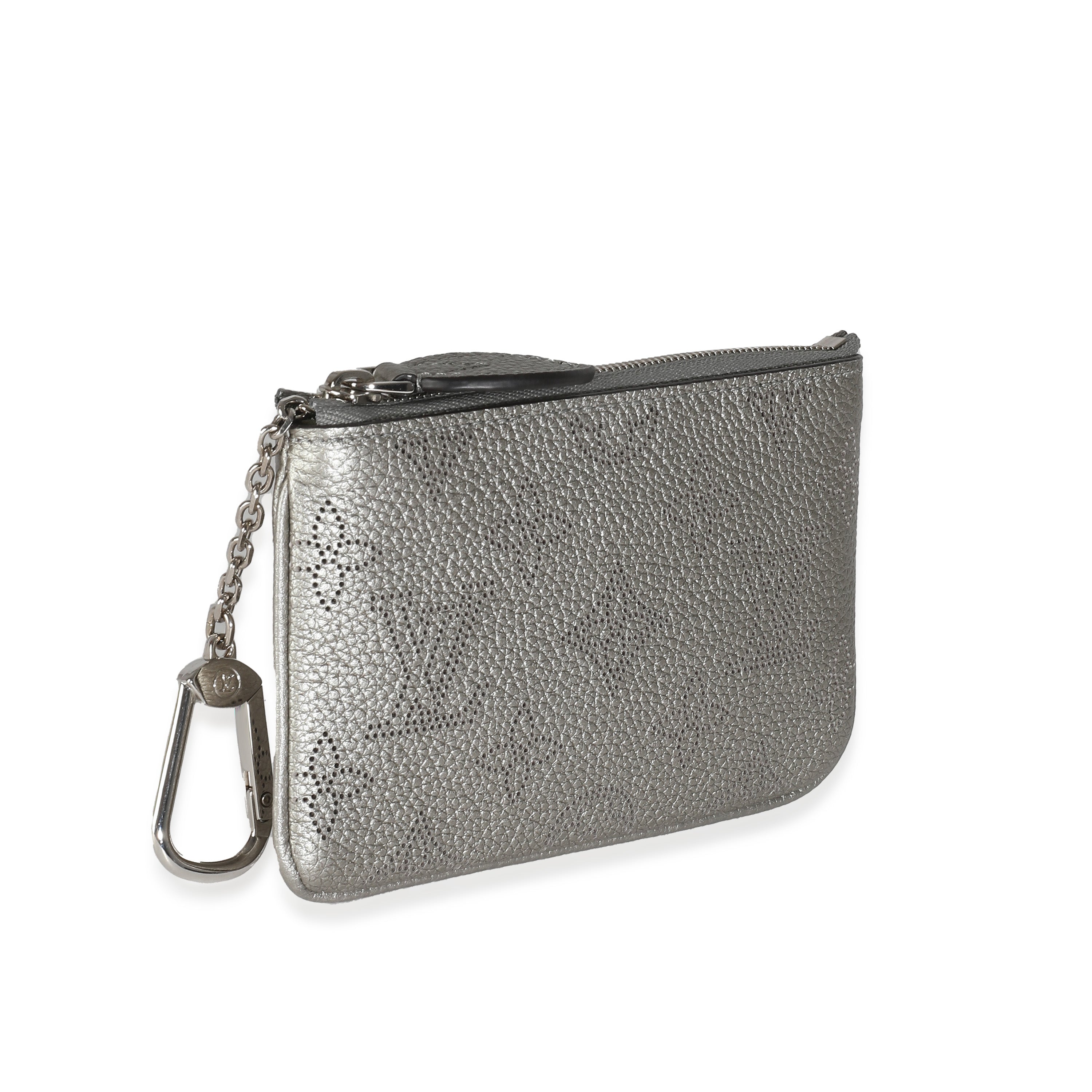 Louis Vuitton Silver Monogram Mahina Key Pouch