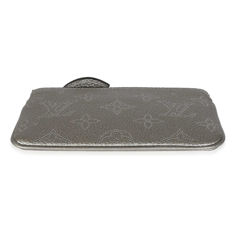 Louis Vuitton Silver Monogram Mahina Key Pouch