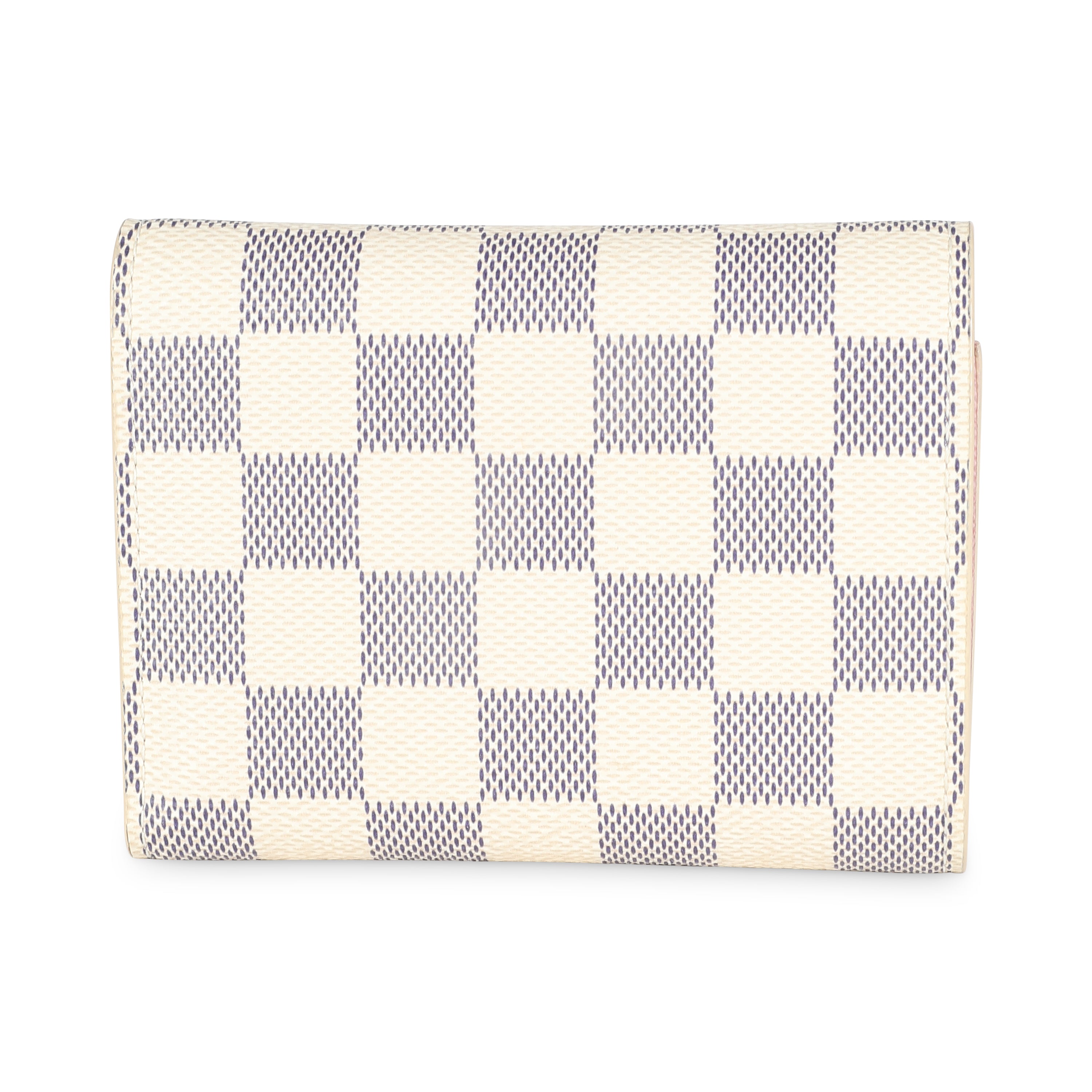 Louis Vuitton Rose Ballerine Damier Azur Canvas Victorine Wallet