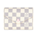 Louis Vuitton Rose Ballerine Damier Azur Canvas Victorine Wallet