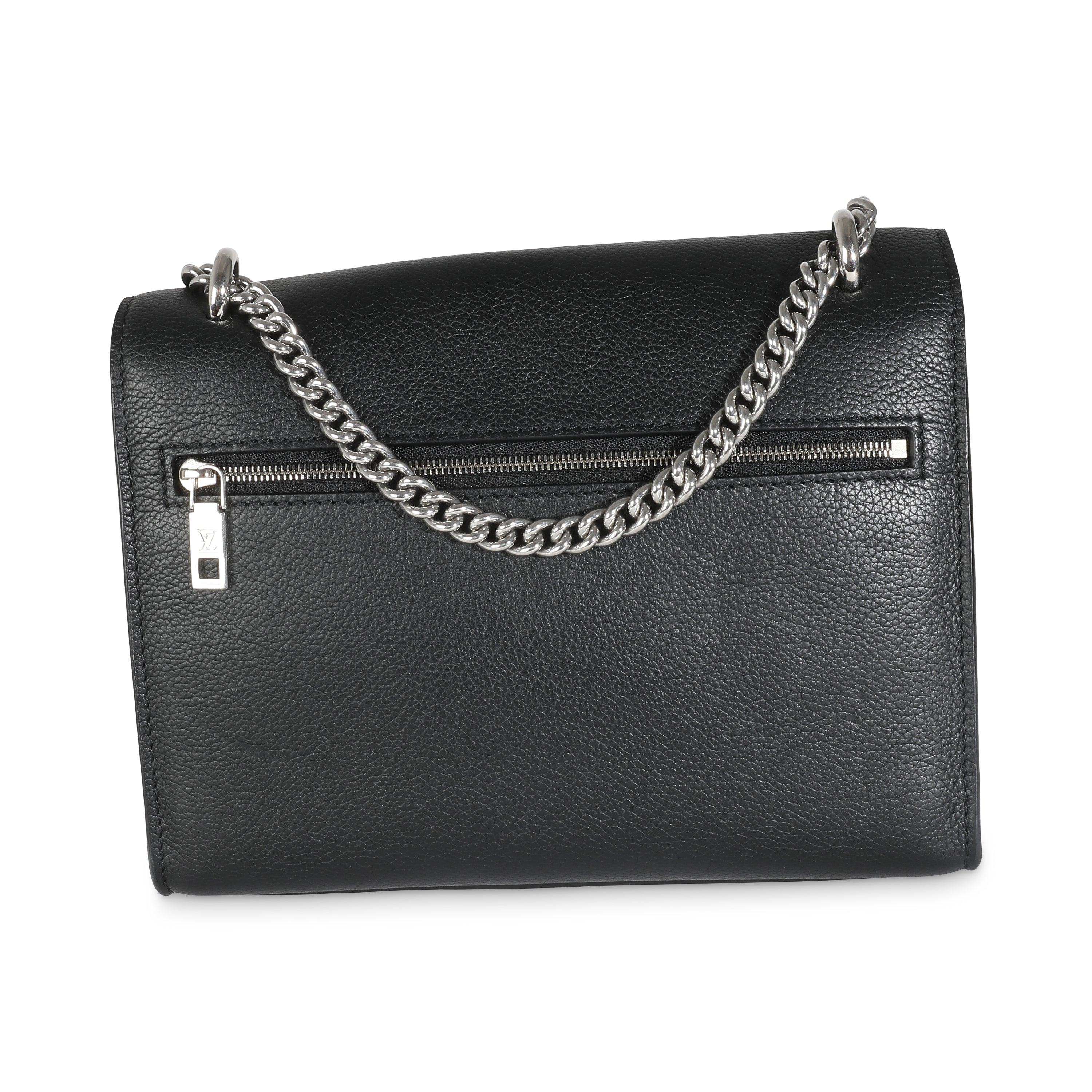 Louis Vuitton Black Calfskin Mylockme Chain Bag
