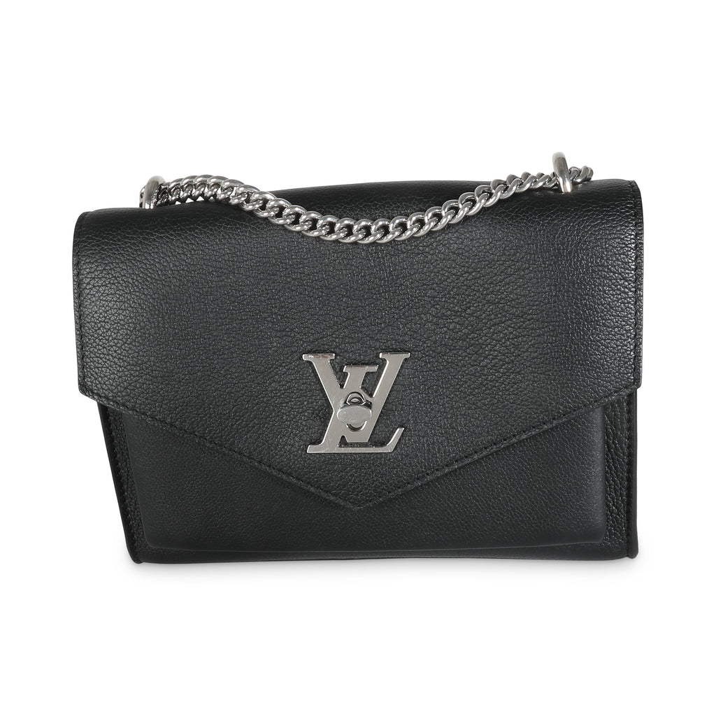 Louis Vuitton Black Calfskin Mylockme Chain Bag