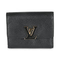 Louis Vuitton Black Taurillon Capucines XS Wallet