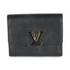 Louis Vuitton Black Taurillon Capucines XS Wallet