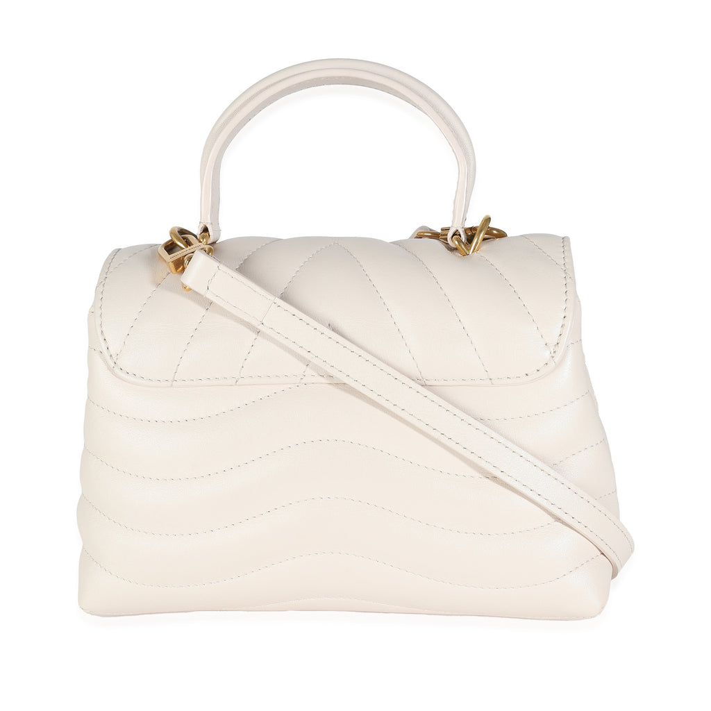 Louis Vuitton Ivory Calfskin New Wave Top Handle Bag