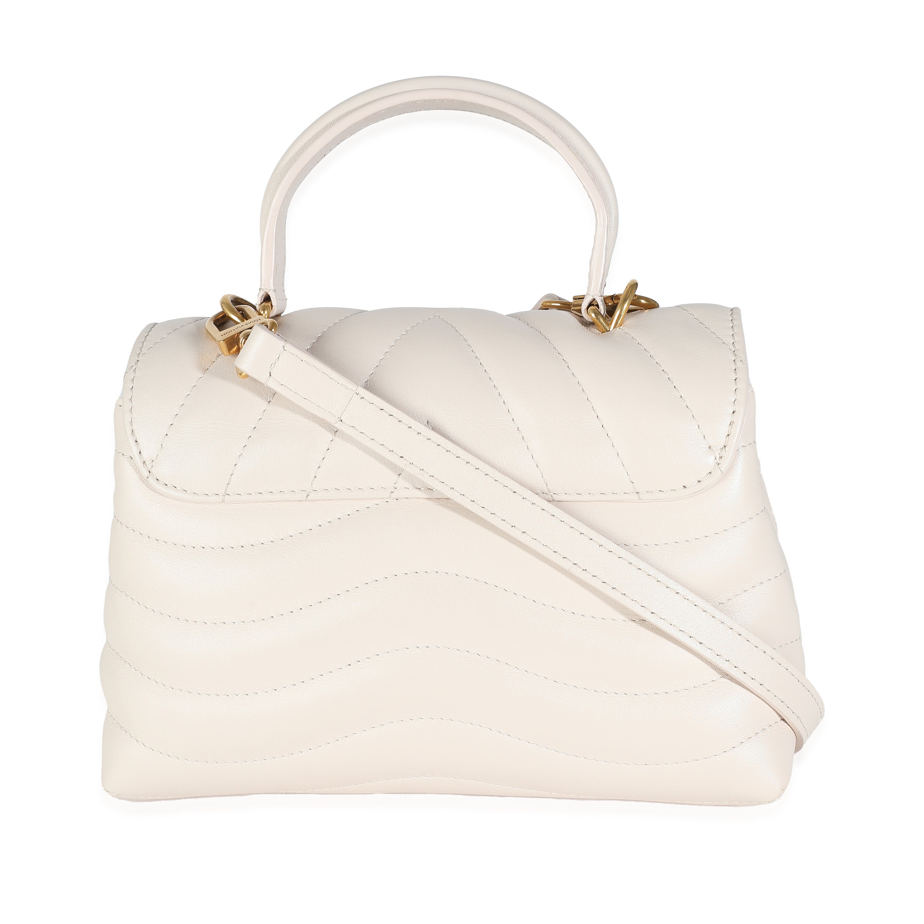Louis Vuitton Ivory Calfskin New Wave Top Handle Bag