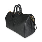 Louis Vuitton Black Giant Monogram Empreinte Keepall Bandouliere 45