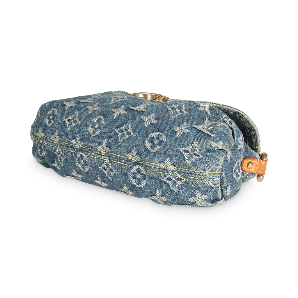 Louis Vuitton Blue Monogram Denim Pleaty