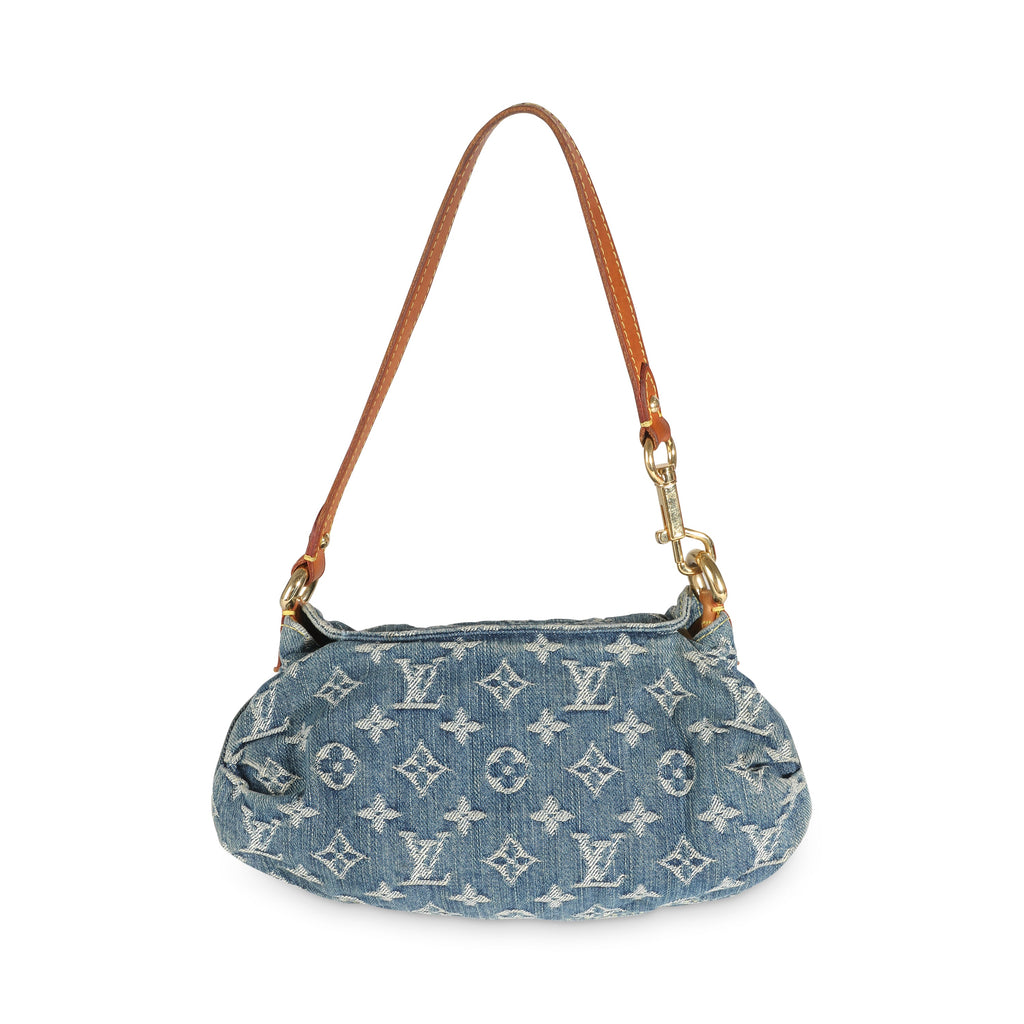 Louis Vuitton Blue Monogram Denim Pleaty