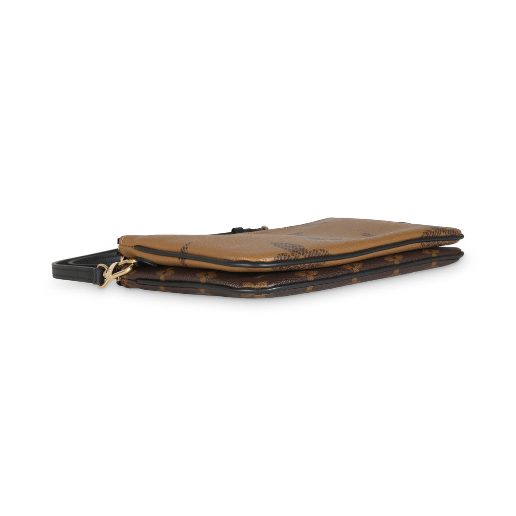 Louis Vuitton Reverse Monogram Canvas Double Zip Pochette